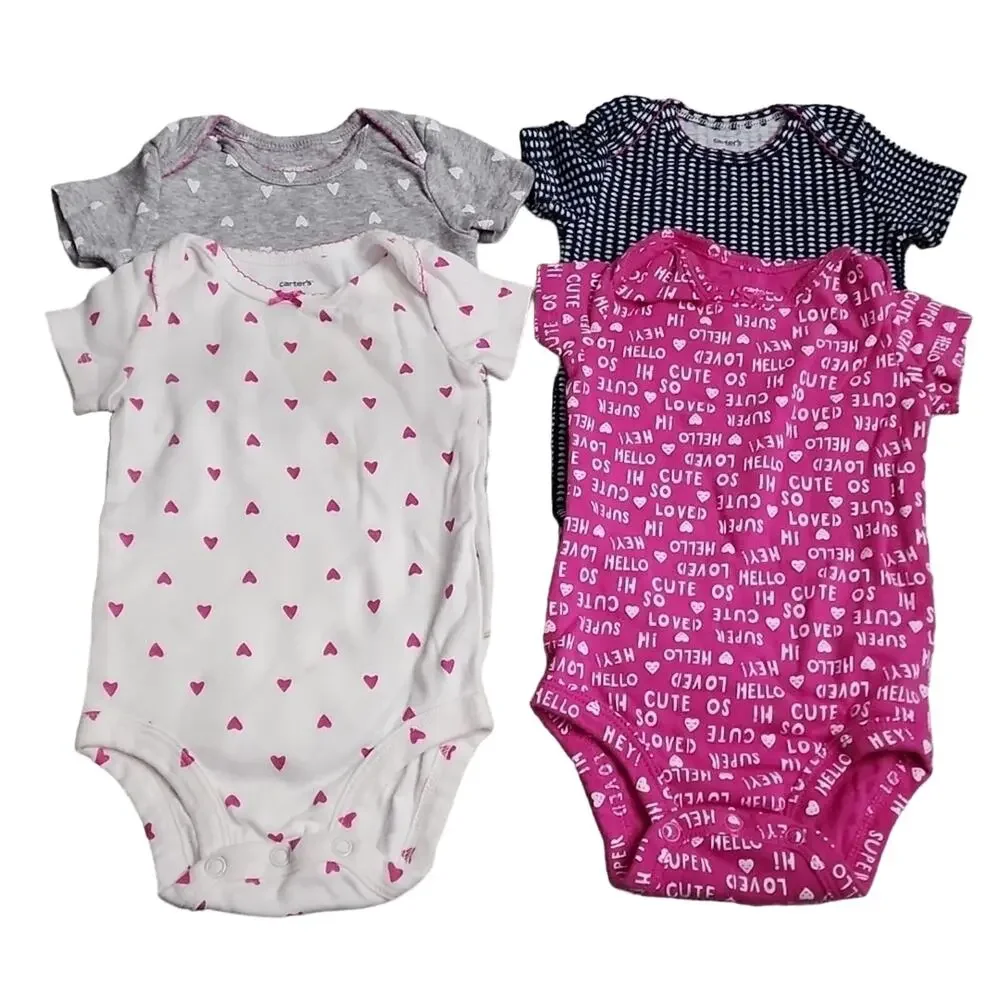 Carter's Short Sleeve Bodysuits, 6 month